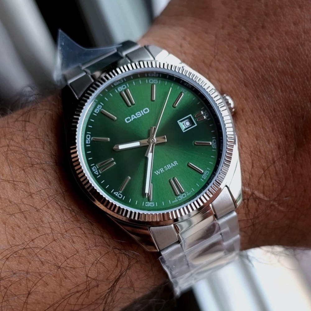 Dial Analog Mens Watch Dark Green MTP-1302D-3AJF  CASIO Collection